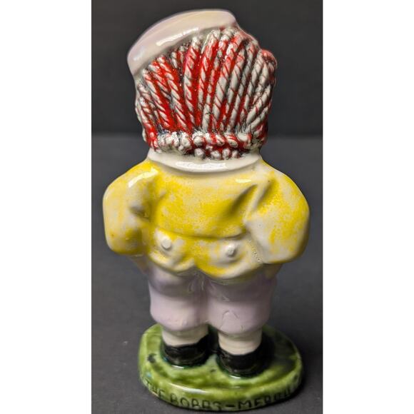 Vtg Raggedy Andy Ceramic Figurine 1974 THE BOBBS MERRILL CO Glazed Red Hair - Picture 3 of 9